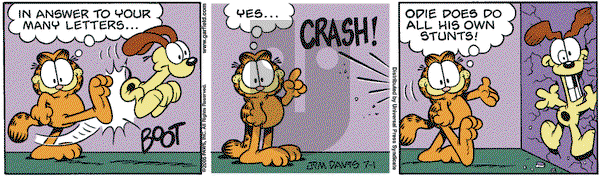 Garfield on Friday July 1, 2005 Comic Strip
