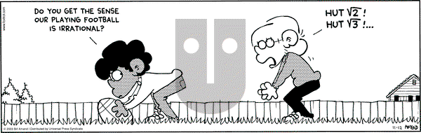 FoxTrot - Wednesday November 12, 2003 Comic Strip