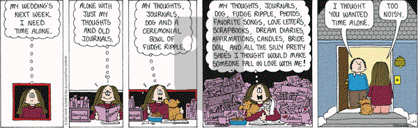 Cathy Classics on Tuesday January 25, 2005 Comic Strip