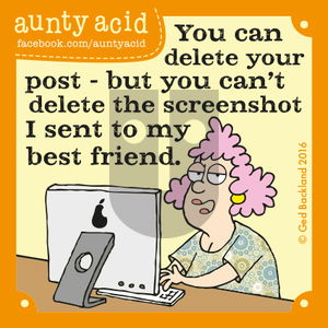 Aunty Acid on Thursday May 19, 2016 Comic Strip