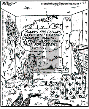 Close to Home on Monday January 21, 2002 Comic Strip