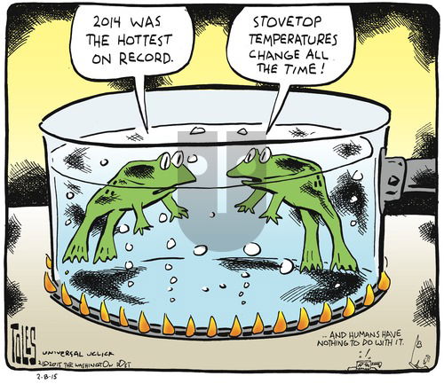 Tom Toles on Sunday February 8, 2015 Comic Strip
