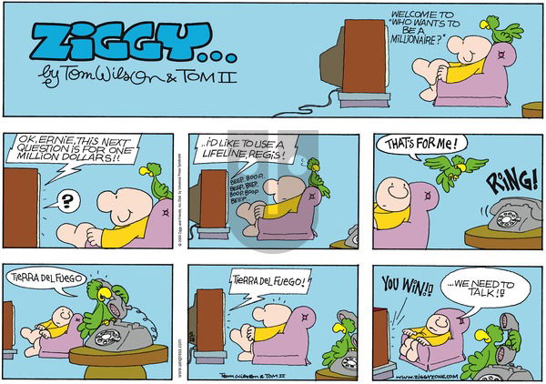 Ziggy on Sunday May 28, 2000 Comic Strip
