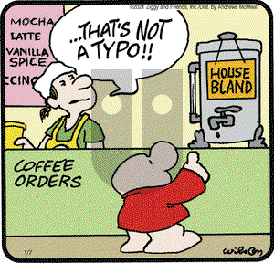 Ziggy on Thursday January 7, 2021 Comic Strip