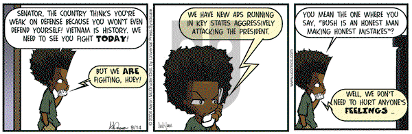 The Boondocks - Tuesday September 14, 2004 Comic Strip