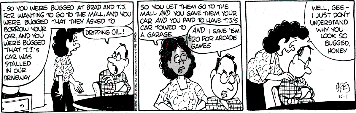 Luann - Friday October 1, 1993 Comic Strip