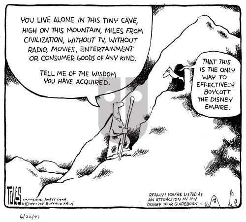Tom Toles on Sunday June 22, 1997 Comic Strip