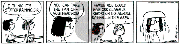 Peanuts on Saturday November 17, 1979 Comic Strip