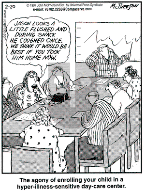 Close to Home on Thursday February 20, 1997 Comic Strip