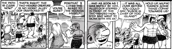 Alley Oop on Monday March 31, 1980 Comic Strip
