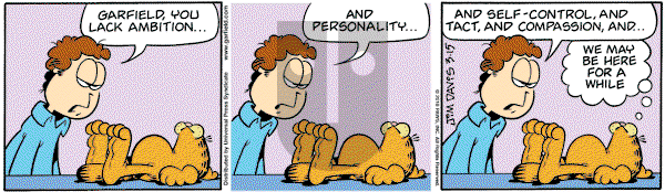 Garfield - Monday March 15, 2010 Comic Strip