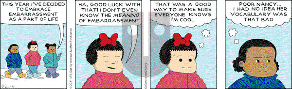Nancy on Thursday January 7, 2021 Comic Strip