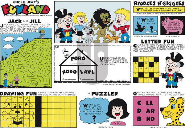 Uncle Art's Funland on Sunday August 18, 2024 Comic Strip