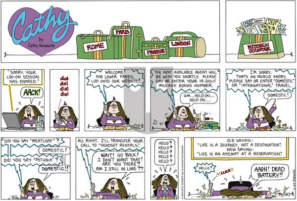 Cathy Classics on Sunday June 25, 2006 Comic Strip