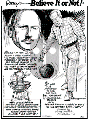 Ripley's Believe It or Not on Monday August 21, 2006 Comic Strip