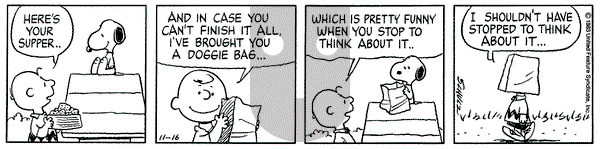 Peanuts on Wednesday November 16, 1983 Comic Strip