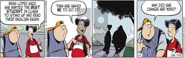 Baldo on Monday March 17, 2014 Comic Strip