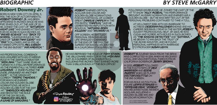 Biographic on Sunday March 3, 2024 Comic Strip
