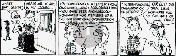 Luann on Tuesday May 15, 1990 Comic Strip