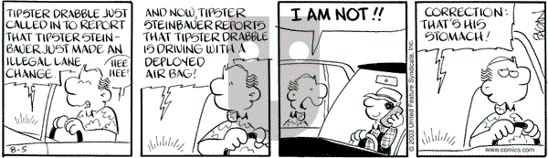 Drabble on Tuesday August 5, 2003 Comic Strip