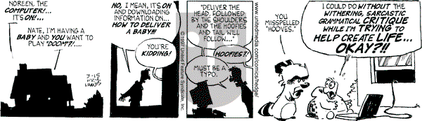 Over the Hedge on Saturday March 15, 1997 Comic Strip