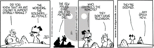 Over the Hedge on Saturday November 14, 1998 Comic Strip