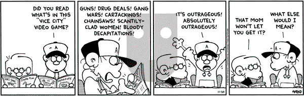 FoxTrot - Wednesday November 20, 2002 Comic Strip