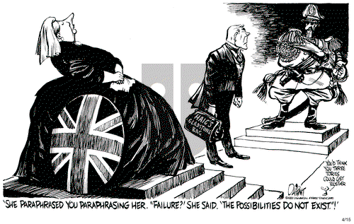 Pat Oliphant on Thursday April 15, 1982 Comic Strip