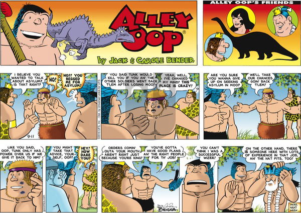 Alley Oop on Sunday September 11, 2016 Comic Strip