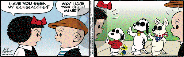 Nancy on Wednesday January 14, 2015 Comic Strip