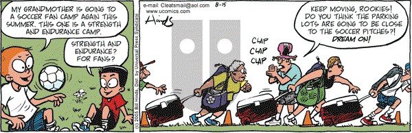 Cleats on Monday August 15, 2005 Comic Strip