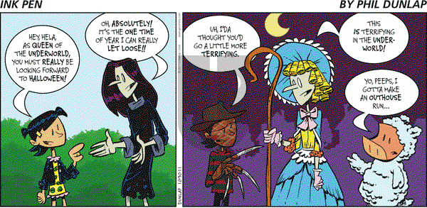Ink Pen - Sunday October 30, 2011 Comic Strip