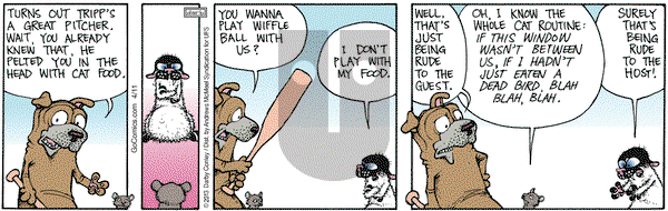 Get Fuzzy on Friday April 11, 2025 Comic Strip