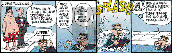 Monty on Wednesday August 2, 2017 Comic Strip