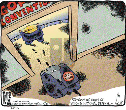 Tom Toles on Tuesday July 19, 2016 Comic Strip