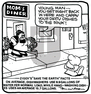 Ziggy on Monday October 21, 1991 Comic Strip