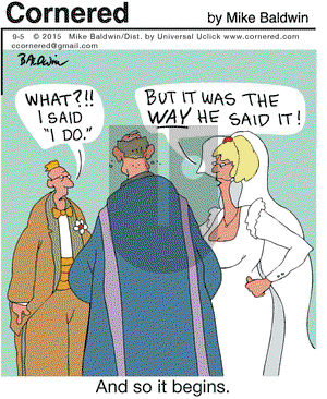 Cornered on Saturday September 5, 2015 Comic Strip