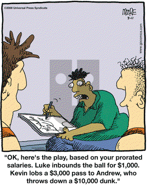 In the Bleachers on Wednesday March 11, 2009 Comic Strip