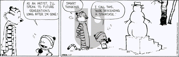 Calvin and Hobbes on Tuesday January 27, 2015 Comic Strip