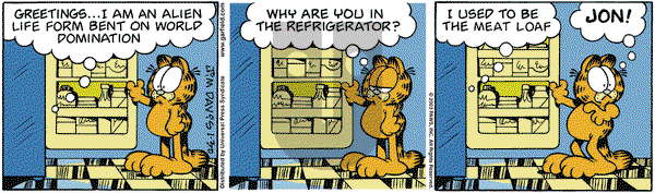 Garfield on Thursday January 30, 2003 Comic Strip