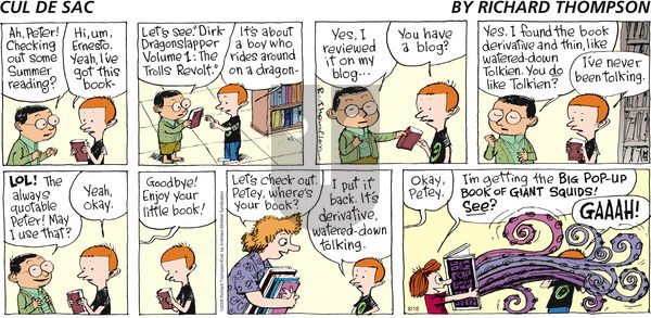 Cul de Sac on Sunday August 18, 2019 Comic Strip