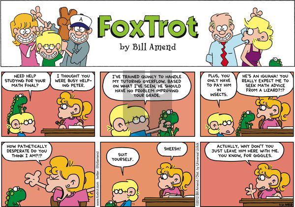 FoxTrot on Sunday May 20, 2012 Comic Strip