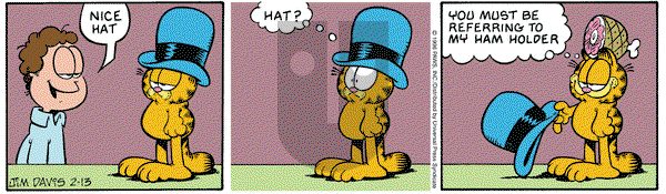 Garfield - Tuesday February 13, 1996 Comic Strip