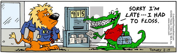 Frank and Ernest - Saturday February 19, 2005 Comic Strip