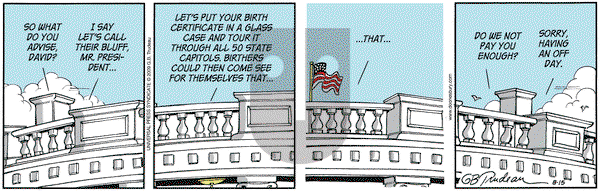 Doonesbury on Saturday August 15, 2009 Comic Strip