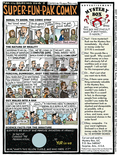 Tom the Dancing Bug on Monday July 3, 2017 Comic Strip
