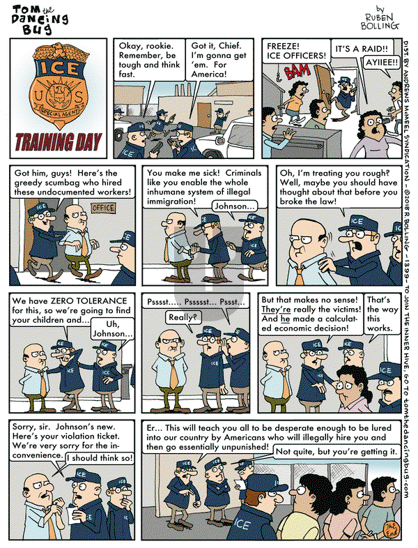Tom the Dancing Bug on Friday August 3, 2018 Comic Strip