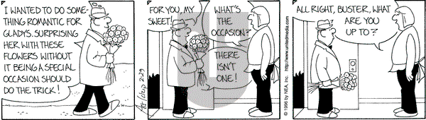 The Born Loser on Thursday February 29, 1996 Comic Strip