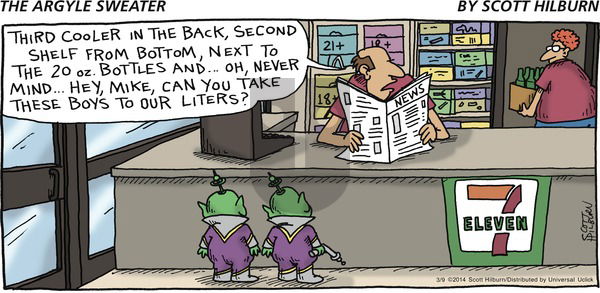 The Argyle Sweater on Sunday March 9, 2014 Comic Strip