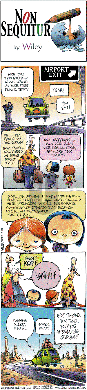 Non Sequitur on Sunday July 21, 2002 Comic Strip